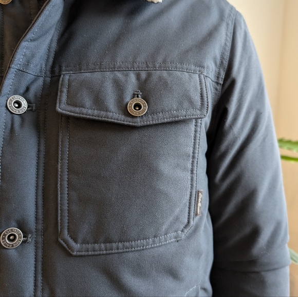 Eddie Bauer men  blue Truckee Down bomber style Jacket - Picture 4 of 14